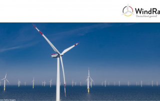 Auf dem Bild ist ein Windrad Off Shore Park zu sehen.