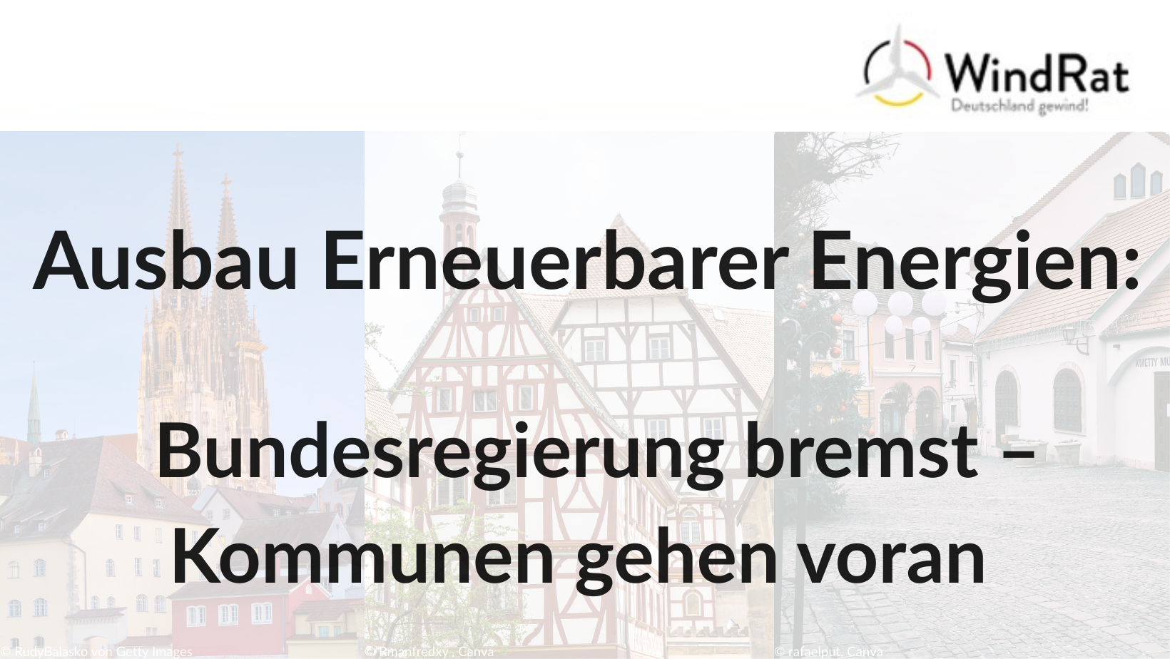 Auf dem Bild sind die Bilder der Städte zu sehen, die mit positiven Beispiel voran gehen.