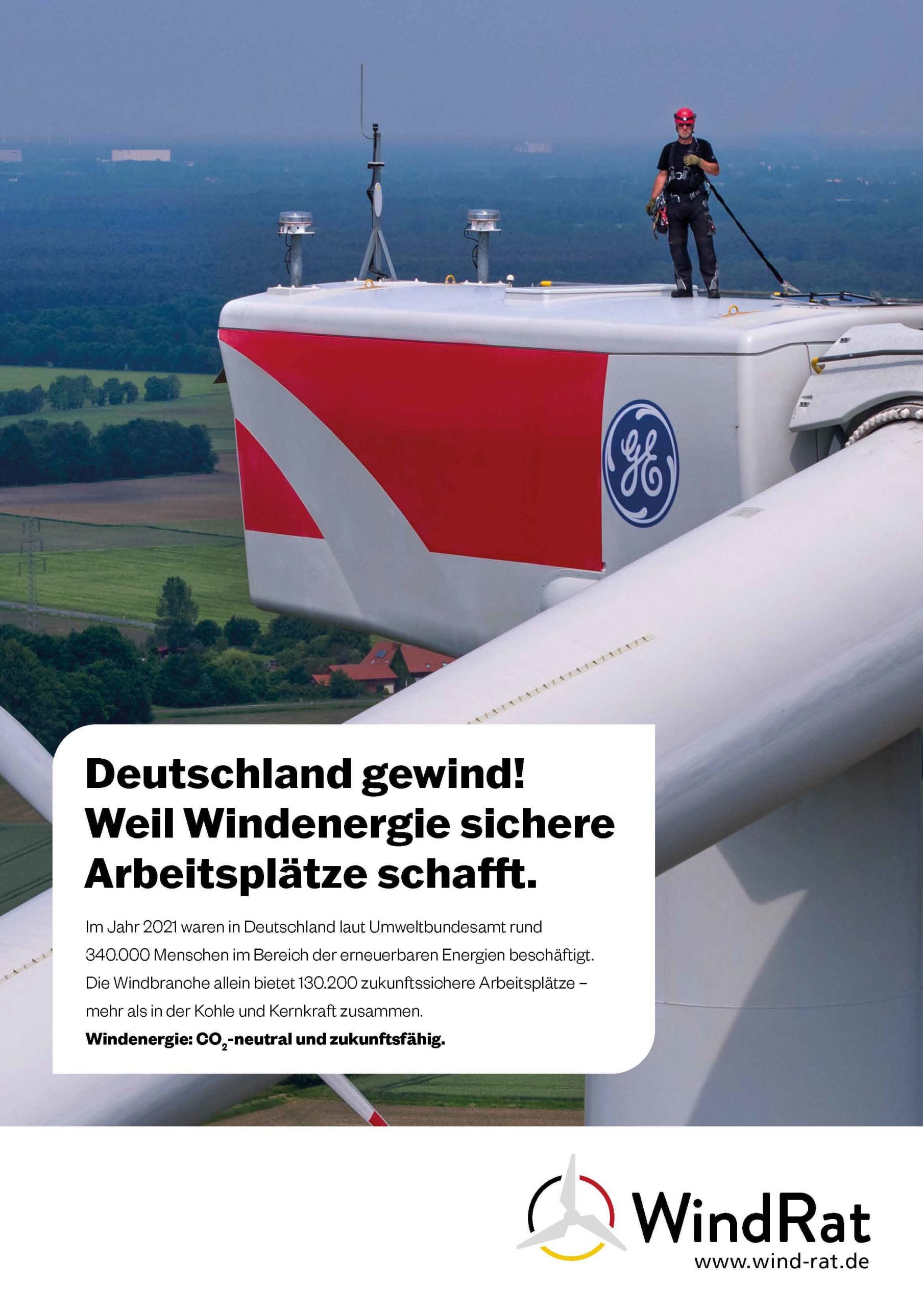 Wind-Rat: Deutschland gewind - Plakat im Hochformat
