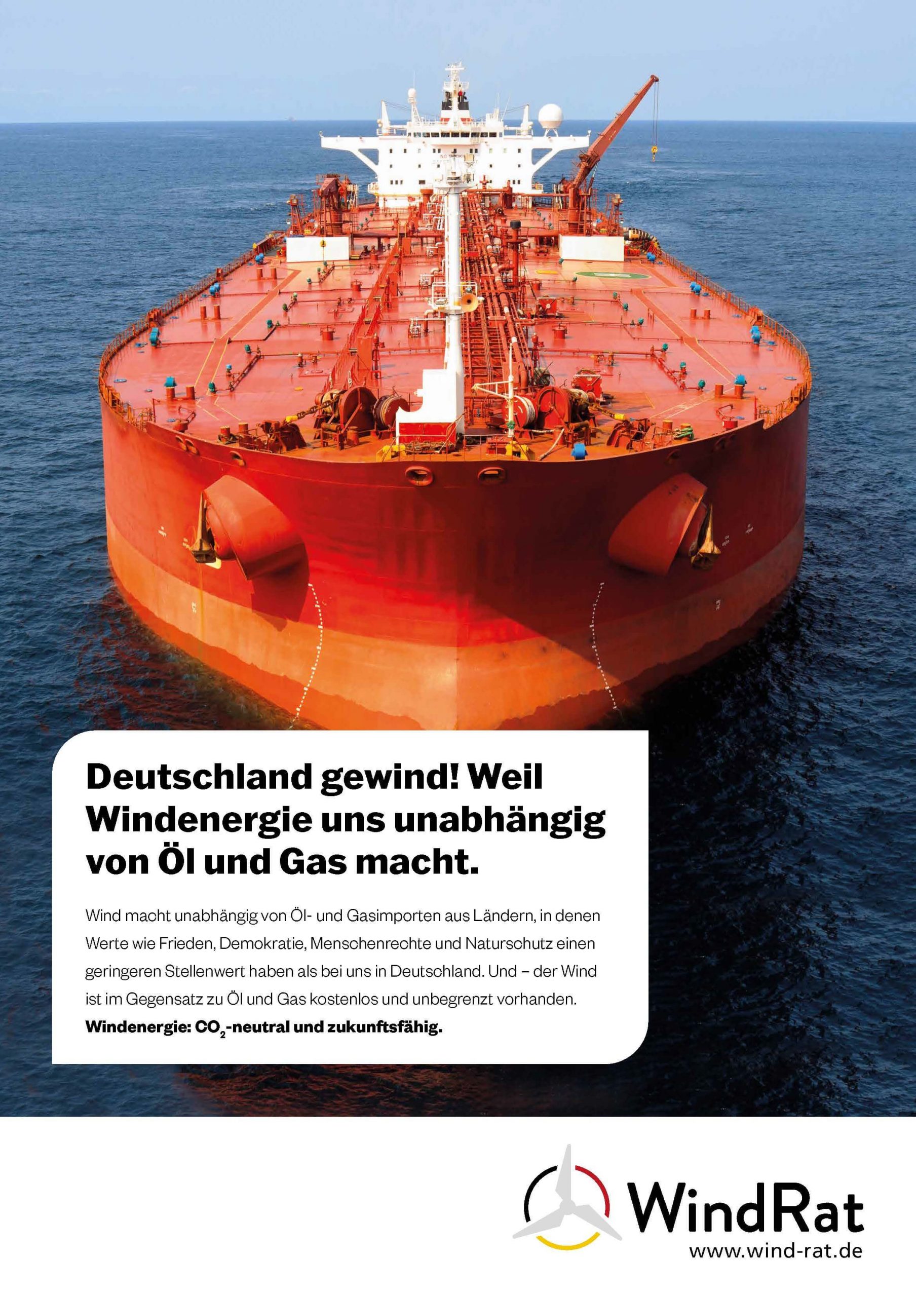 Wind-Rat: Deutschland gewind - Plakat im Hochformat